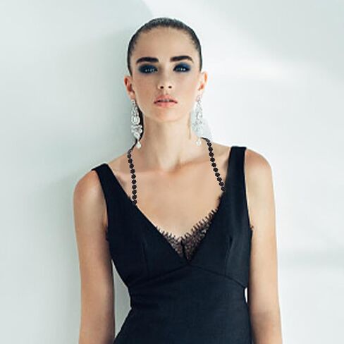 WEBEEDY 12 Pairs Women Bra Straps Flower Lace Adjustable Shoulder Strap Replacement Underwear Non-Slip Bra Straps in Kuwait