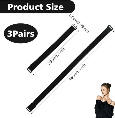 استبدال أشرطة حمالة الصدر Lusofie، أشرطة حمالة الصدر القابلة للتحويل، مرنة قابلة للتمدد وقابلة للتعديل وقابلة للإزالة in Kuwait