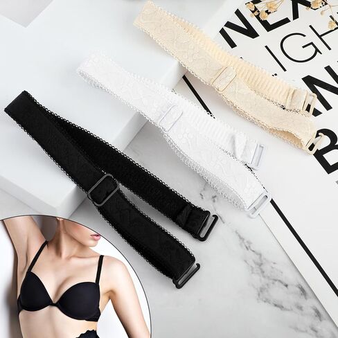 استبدال أشرطة حمالة الصدر Lusofie، أشرطة حمالة الصدر القابلة للتحويل، مرنة قابلة للتمدد وقابلة للتعديل وقابلة للإزالة in Kuwait