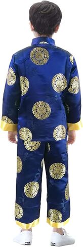 Bitablue Boys Chinese Brocade Happiness and Longevity Matching Set in Kuwait