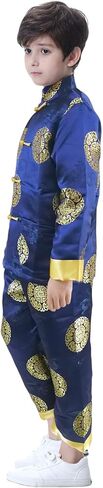 Bitablue Boys Chinese Brocade Happiness and Longevity Matching Set in Kuwait