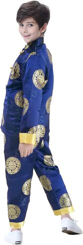 Bitablue Boys Chinese Brocade Happiness and Longevity Matching Set in Kuwait