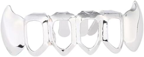 18K gold grills for teeth Gold Grillz for Top & bottom Teeth grillz,grillz your teeth Hip Hop Mouth Grills,Diamond shinny, 18K Solid Gold Plated Grillz, Mouth Grillz, Males & Females in Saudi Arabia