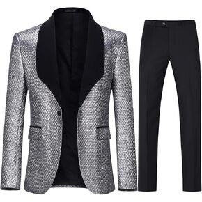 بدلة سهرة للرجال من Boyland بدلة سهرة فاخرة مكونة من قطعتين طقم بدلة تكس وسراويل وحفلات العودة للوطن والعشاء والحفلات الراقصة in Kuwait