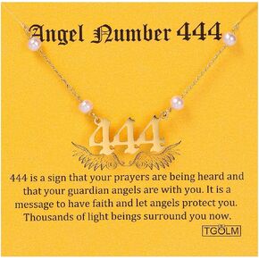 TGOLM Dainty Angel Number Ankle Bracelet Faux Pearl Beaded Anklet for Women Beach Foot Jewelry in Saudi Arabia