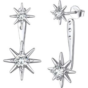 أقراط FOCALOOK من الفضة الإسترلينية عيار 925 على شكل كرة للنساء من لؤلؤ المياه العذبة in Kuwait