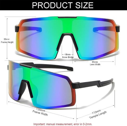 NIDOVIX Kids Baseball Sunglasses for Girls Boys Toddler Age 2-12, UV400 Baseball Sun Glasses Sports Cycling Shades in Saudi Arabia