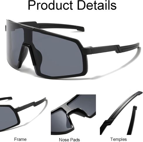 NIDOVIX Kids Baseball Sunglasses for Girls Boys Toddler Age 2-12, UV400 Baseball Sun Glasses Sports Cycling Shades in Saudi Arabia