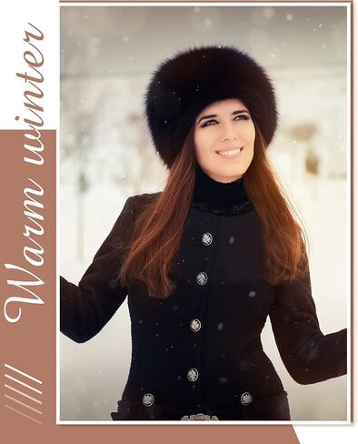6 Pcs Winter Faux Fur Warm Set Including Fur Hat Neck Warmer and Hand Muffs Set Russian Style Headband Winter Fuzzy Headband Scarf and Hand Muffs for Women, White and Black, Black and White, One size in Kuwait