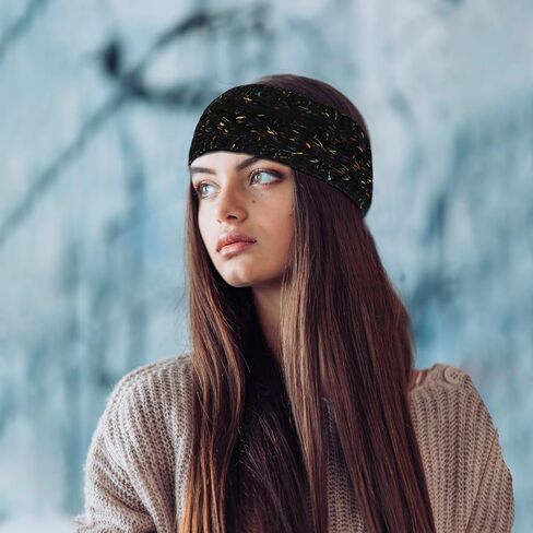 Styla Hair Ear Muffs الشتاء النساء متماسكة عصابات الرأس الدافئة الناعمة سميكة الصوف مبطنة تدفئة الأذن للنساء عقال 2pk الشتاء عصابات الرأس للنساء (الوردي الأرجواني) in Kuwait