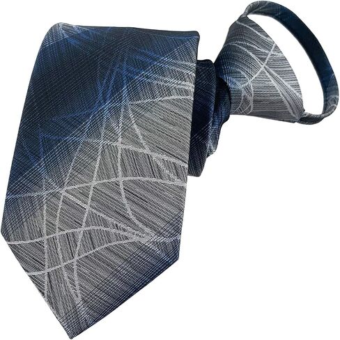 Lovacely Zipper Ties for Men, 2.76 Inch Classic Woven Silk Zip Necktie Pre-tied Paisley Various Designs Zipper Neck Tie in Saudi Arabia