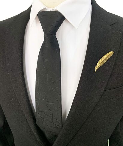 Lovacely Zipper Ties for Men, 2.76 Inch Classic Woven Silk Zip Necktie Pre-tied Paisley Various Designs Zipper Neck Tie in Saudi Arabia