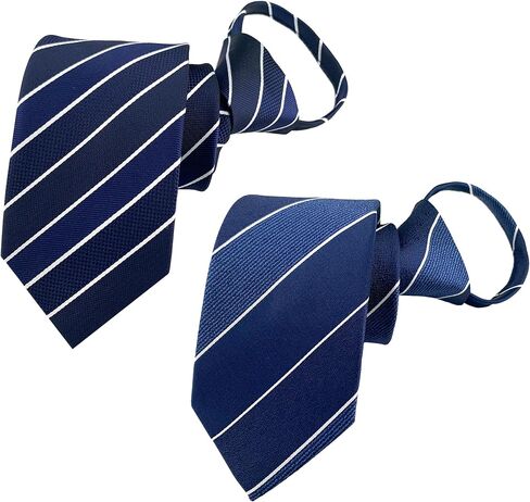 Lovacely Zipper Ties for Men, 2.76 Inch Classic Woven Silk Zip Necktie Pre-tied Paisley Various Designs Zipper Neck Tie in Saudi Arabia