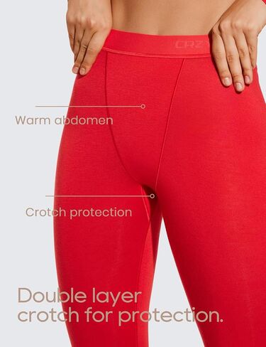 CRZ YOGA Soft Thermal Underwear Sets for Women Lightweight Long Johns Base Layer Pajamas Warm Top Bottom in Saudi Arabia