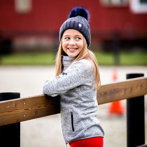 HORZE Theodor Kids Melange Knit Fleece Jacket in Saudi Arabia