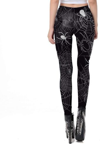 REU GLOBAL الهيكل العظمي الساحرات روبوت تأثيري طماق هالوين Oufits للنساء هالوين حزب زي الملحقات in Kuwait