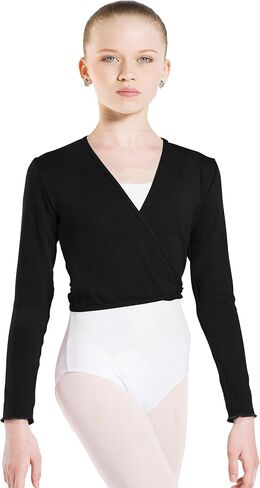Wear Moi Menuet Girl's Knitted Acrylic Cross Over Top in Saudi Arabia