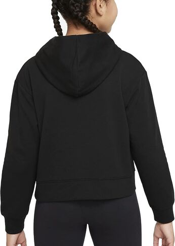 Jordan Girl's Essentials Boxy Pullover (Little Kids/Big Kids) Black SM (7 Little Kid) in Saudi Arabia