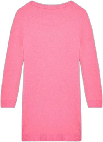 GUESS Girls' One Size Long Sleeve Logo Fuzzy Sweater Dress in Saudi Arabia