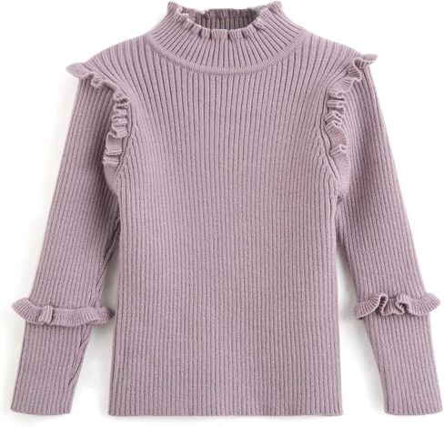 Curipeer Baby Girl Sweater Long Sleeve Knit Toddler Pullover Sweater Soft Crewneck Top for 2T-6T in Saudi Arabia