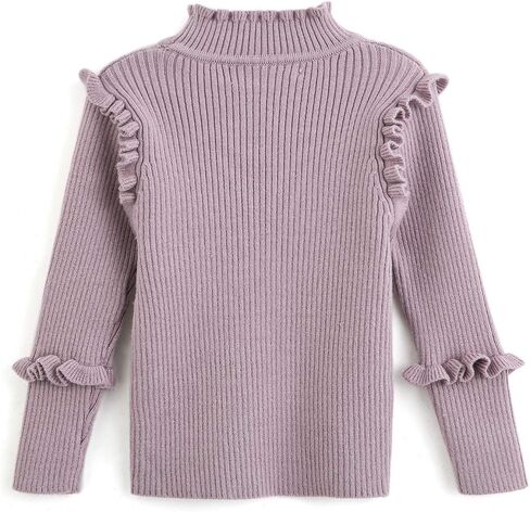 Curipeer Baby Girl Sweater Long Sleeve Knit Toddler Pullover Sweater Soft Crewneck Top for 2T-6T in Saudi Arabia