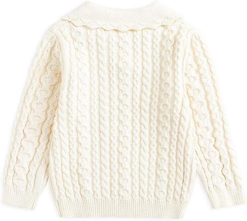 Curipeer Baby Girl Sweater Long Sleeve Knit Toddler Pullover Sweater Soft Crewneck Top for 2T-6T in Kuwait