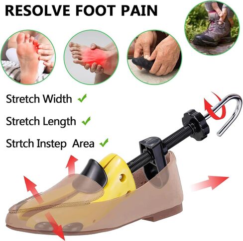 Msentuo Shoe Stretcher Shoe Trees,Adjustable Length & Width for Men and Women,4-Way Adjustable Shoe Expander Widener in Saudi Arabia