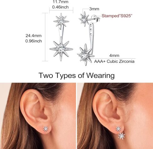 أقراط FOCALOOK من الفضة الإسترلينية عيار 925 على شكل كرة للنساء من لؤلؤ المياه العذبة in Kuwait