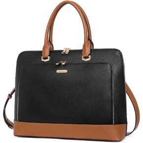 CLUCI Leather Briefcase for Women 15.6 Inch Laptop Business Computer Ladies Stylish Work Handbags Shoulder Bag in Kuwait