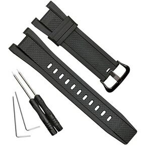 Waterproof Natural Resin Replacement Watch Strap for Casio GST-210 GST-W110 GST-W100 GST-S110 GST-S100 GST-B100 GST-S300