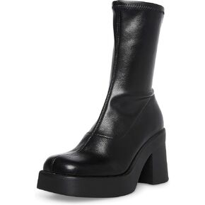 Steve Madden Womens Klayton Padded Insole Zip Up Mid-Calf Boots