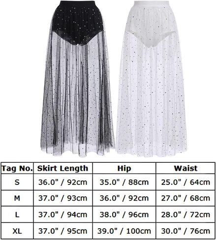 Women Shiny Stars Rave Skirt Flowy Mesh Tulle Maxi Skirts with Booty Bottoms Music Festival Clothes Halloween Costume in Saudi Arabia