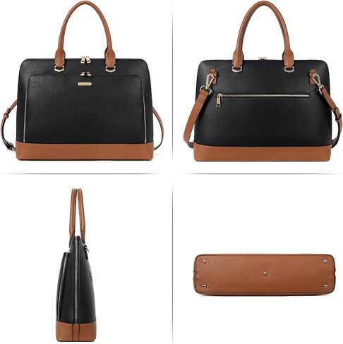 CLUCI Leather Briefcase for Women 15.6 Inch Laptop Business Computer Ladies Stylish Work Handbags Shoulder Bag in Kuwait