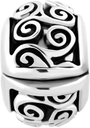 CharmSStory Irish Celtic Swirl Flower Clip Lock Stopper Spacers Charms Beads For Bracelets in Saudi Arabia