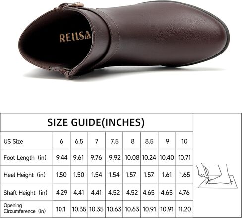 أحذية RELLSA النسائية الكلاسيكية للكاحل بكعب منخفض وحزام بإبزيم أحذية نسائية أنيقة بمقدمة مستديرة in Kuwait