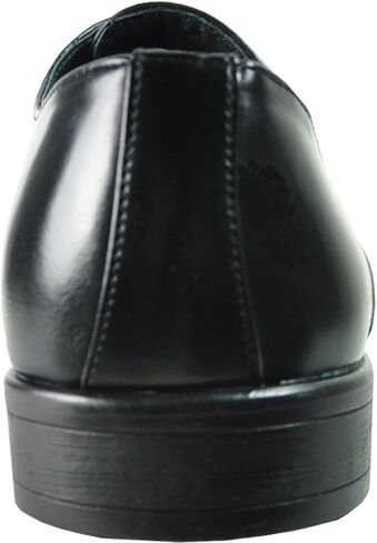 Bravo! Men Dress Shoe King Classic Lace Up Oxford Plain or Cap Toe or Wingtip with Leather Sock Medium and Wide Width Black Brown Cognac Blue Purple Red in Kuwait
