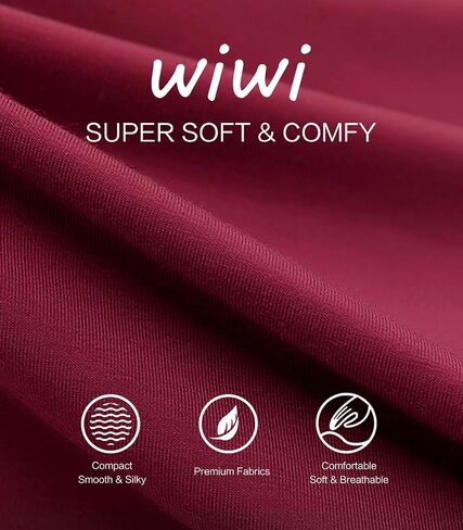WiWi Bamboo Viscose Nightgowns for Women Half Sleeves Sleep Shirt Soft V-neck Sleepwear Loose Comfy Nightshirts S-XXL in Saudi Arabia