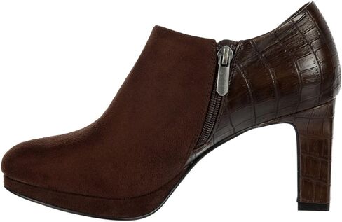 XAPPEAL Ayla - Women's Low Cut Heeled Suede Ankle Boots in Saudi Arabia