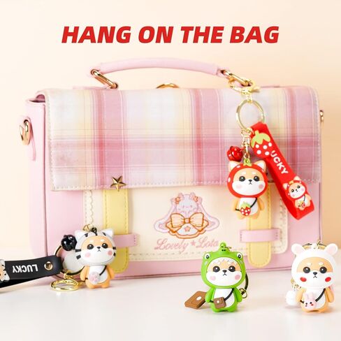 YOU WIZV لطيف المفاتيح Kawaii أنيمي سلاسل المفاتيح للأطفال على ظهره Charms مفتاح سلسلة ملحق صديق هدية للنساء فتاة in Kuwait