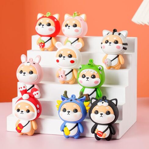 YOU WIZV لطيف المفاتيح Kawaii أنيمي سلاسل المفاتيح للأطفال على ظهره Charms مفتاح سلسلة ملحق صديق هدية للنساء فتاة in Kuwait