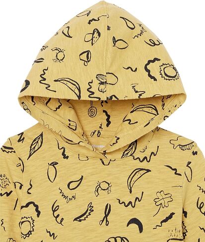 Amazon Essentials Boys and Toddlers' Lightweight Long-Sleeve Hooded T-Shirt, Pack of 2 in Kuwait