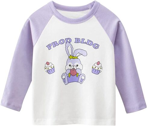 تي شيرتات NautySaurs للفتيات بأكمام طويلة مكونة من 3 قمصان قطنية بأكمام طويلة للأطفال الصغار برسوم جرافيك in Kuwait