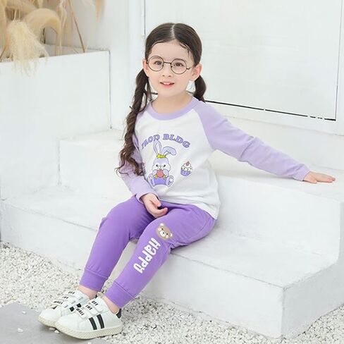 تي شيرتات NautySaurs للفتيات بأكمام طويلة مكونة من 3 قمصان قطنية بأكمام طويلة للأطفال الصغار برسوم جرافيك in Kuwait