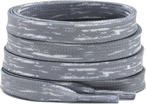 أربطة أحذية مسطحة من DELELE: زوج من أربطة الأحذية الرياضية ذات الطباعة الفنية الملونة in Kuwait