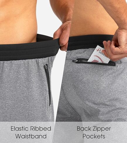 Pudolla الرجال الصوف الركض السراويل الناعمة الدافئة Sweatpants للرجال الشتاء رياضية تجريب الصالة الرياضية بنطال رياضي مع جيوب سستة in Kuwait