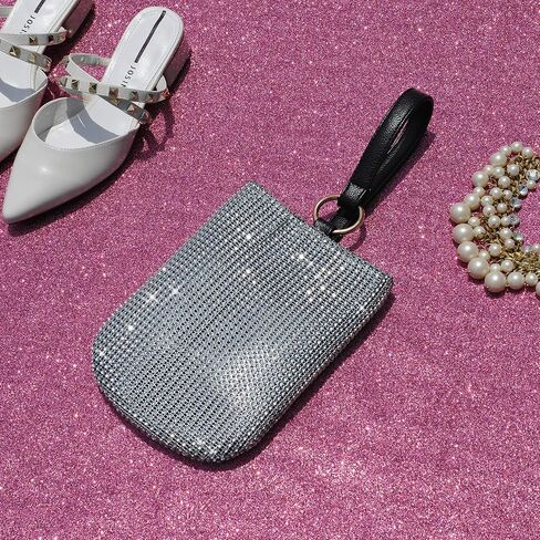 HOXIS Glitter Evening Handbag Women Clutch Sparkle Purse Bag for Party Wedding Prom in Saudi Arabia
