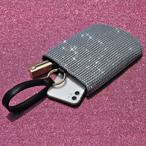 HOXIS Glitter Evening Handbag Women Clutch Sparkle Purse Bag for Party Wedding Prom in Saudi Arabia