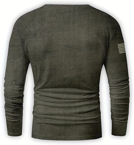 Men's Henley Shirts，Long Sleeve Shirts Fashion，Men's Basic Fit Shirts Polo in Kuwait