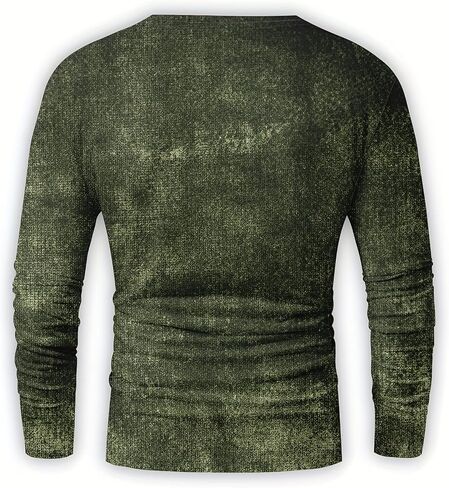 Men's Henley Shirts，Long Sleeve Shirts Fashion，Men's Basic Fit Shirts Polo in Kuwait