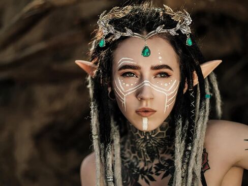 تيجان أوراق فضية للنساء والفتيات، زي جنية للنساء من الكريستال لغطاء رأس الزفاف للعروس، تاج قزم لأعياد الميلاد والحفلات التنكرية وحفلات الهالوين in Kuwait